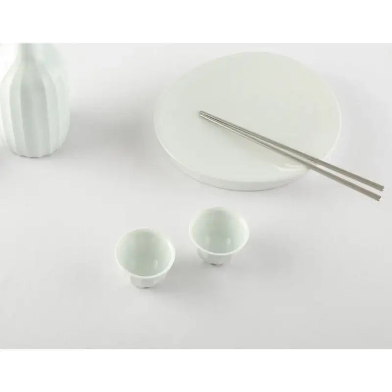 Chaora - White Porcelain Bottle & Glass - Chaora - Tableware - Harumio