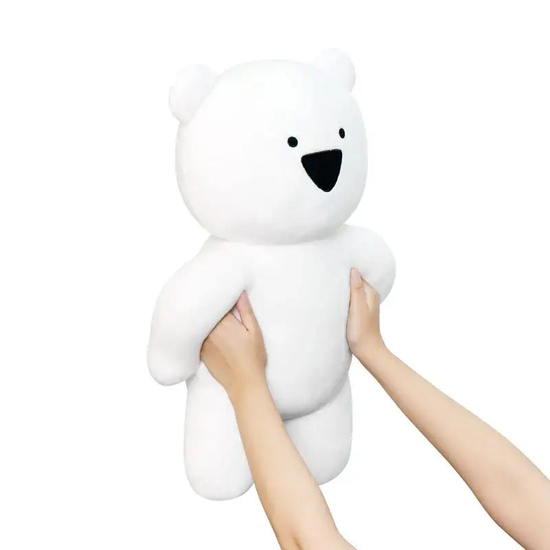 Overaction Bunny - Bear Plain White Plushie (60cm) - Overaction Bunny - Plushie - Harumio