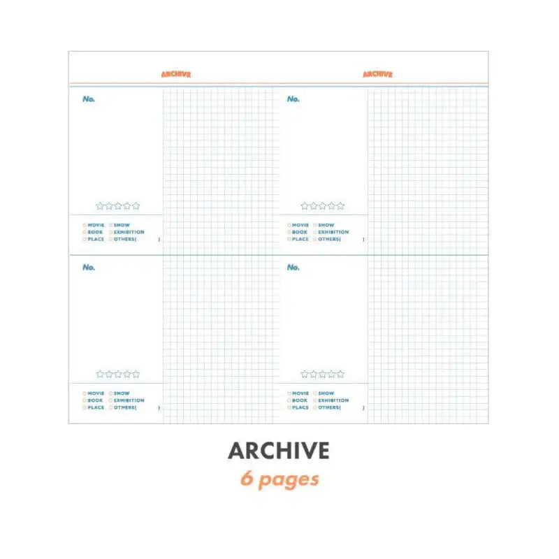 ICONIC - 2023 Record-On Monthly Slim Diary - ICONIC - Diary - Harumio