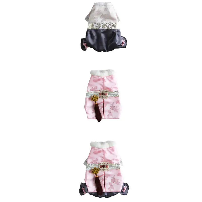 ITSDOG - Pet Pink Star Grass Prince Hanbok - ITSDOG - Pet Clothes - Harumio