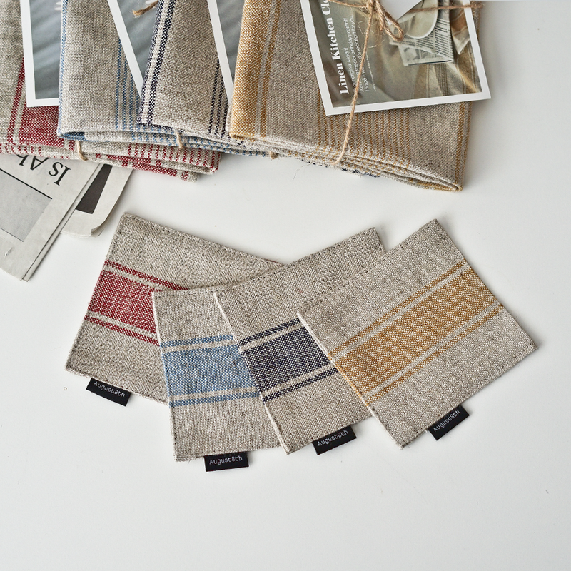 August8th - Natural Hemp Linen Cross Kitchen Cloth