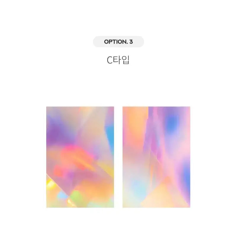 Yudaeng - Hologram Pattern Photocard Binder Mount - Yudaengdotcom - Photocard Mounts - Harumio