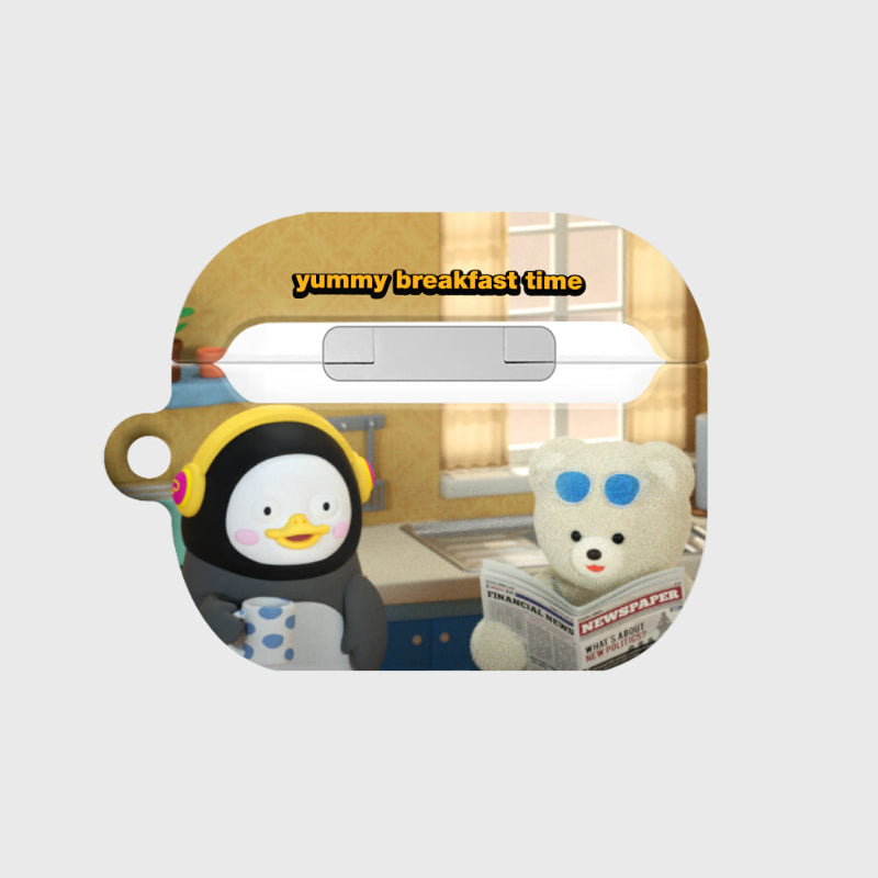 Earpearp x Pengsoo - Breakfast Time AirPods Hard Case (Beige)