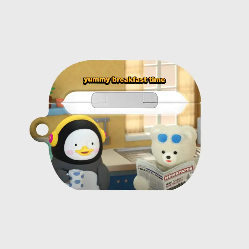 Earpearp x Pengsoo - Breakfast Time AirPods Hard Case (Beige) - Earpearp x Pengsoo - AirPods Case - Harumio