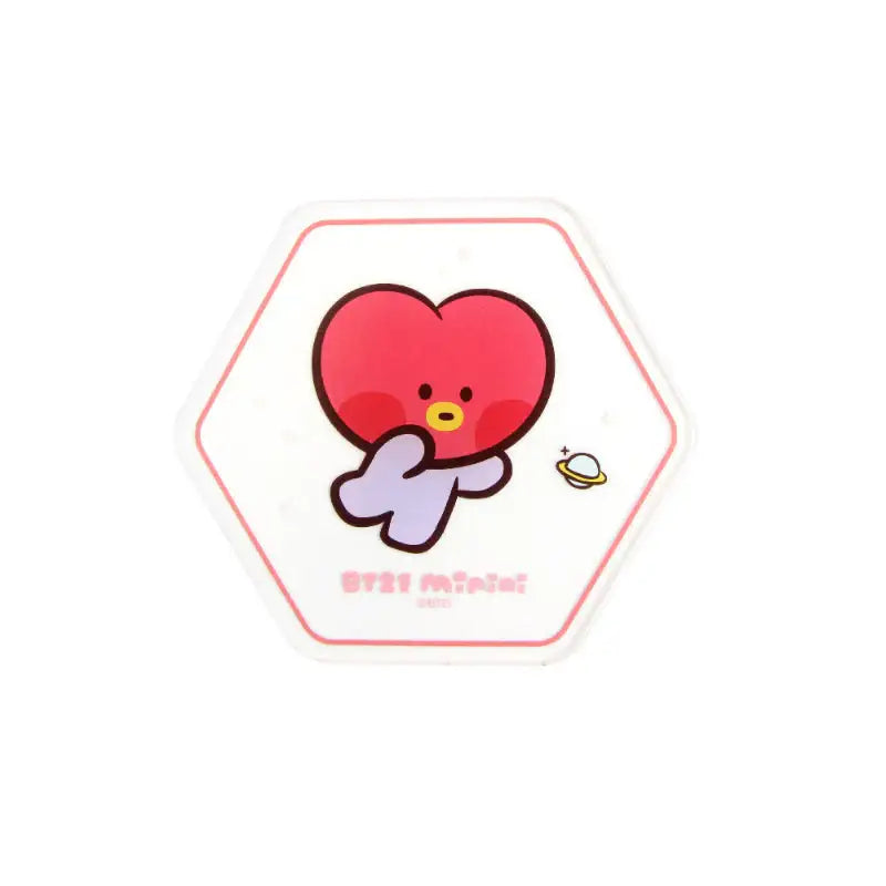 NARA HOME DECO X BT21 - Minini Hexagon Acrylic Coaster - NARA HOME DECO - Coasters - Harumio