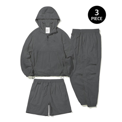 Code:graphy - 3 Piece Comfy Hooded Anorak Setup