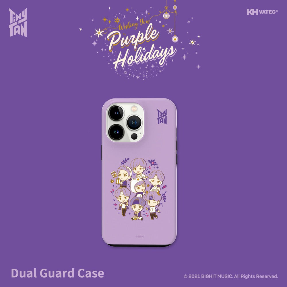 BTS - TinyTAN Purple Holidays Dual Guard Phone Case