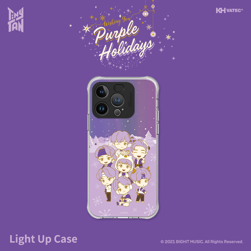 BTS - TinyTAN Purple Holidays Light Up Phone Case