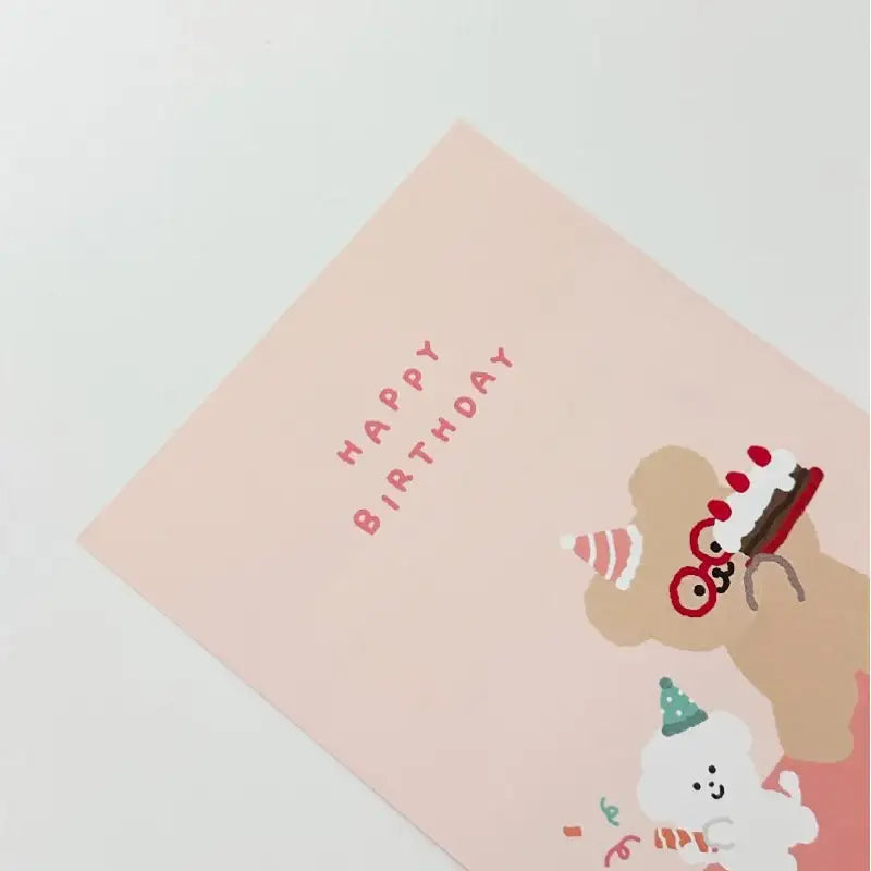 Teteum - Happy Birthday Letter - Teteum - Card - Harumio