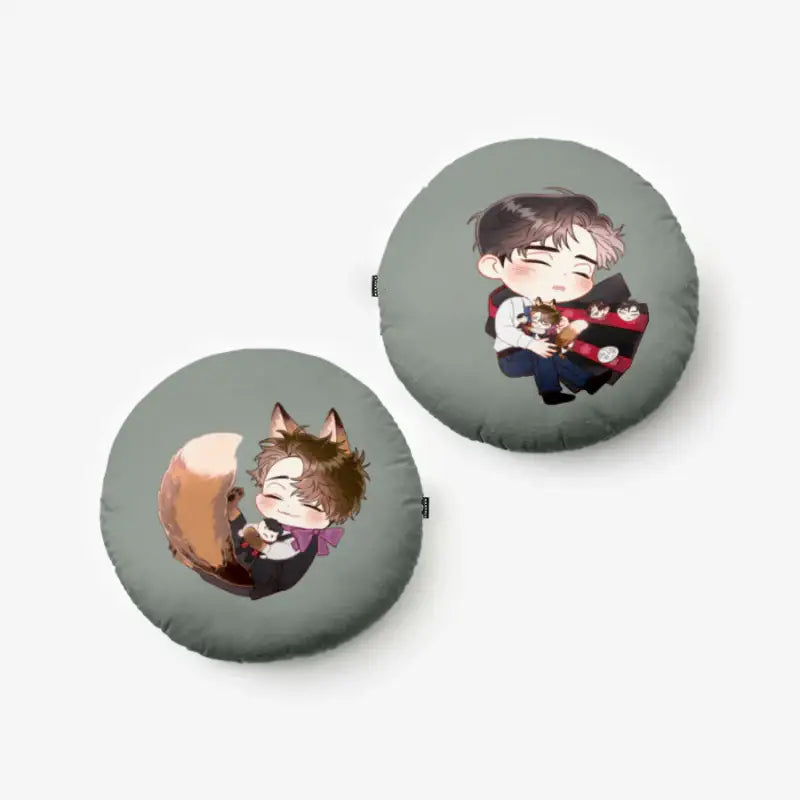 Mad Place - Fox Ideun Round Cushion - Junah COMICS - Accessories - Harumio