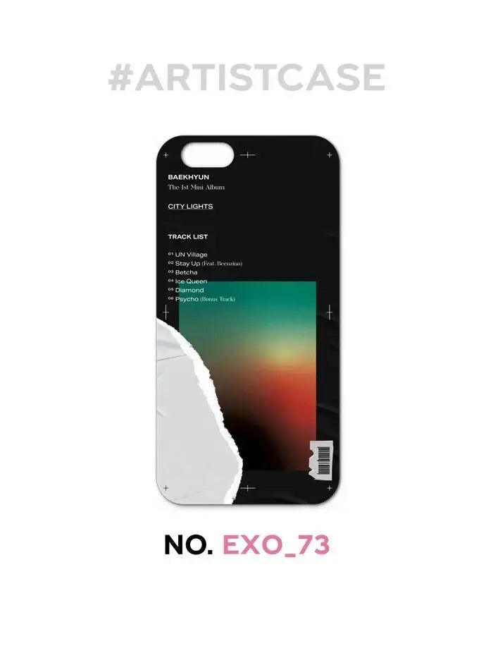 Baek Hyun - Official Merch - City Lights Artist Phone Case - iPhone - Baek Hyun - Accessories - Harumio