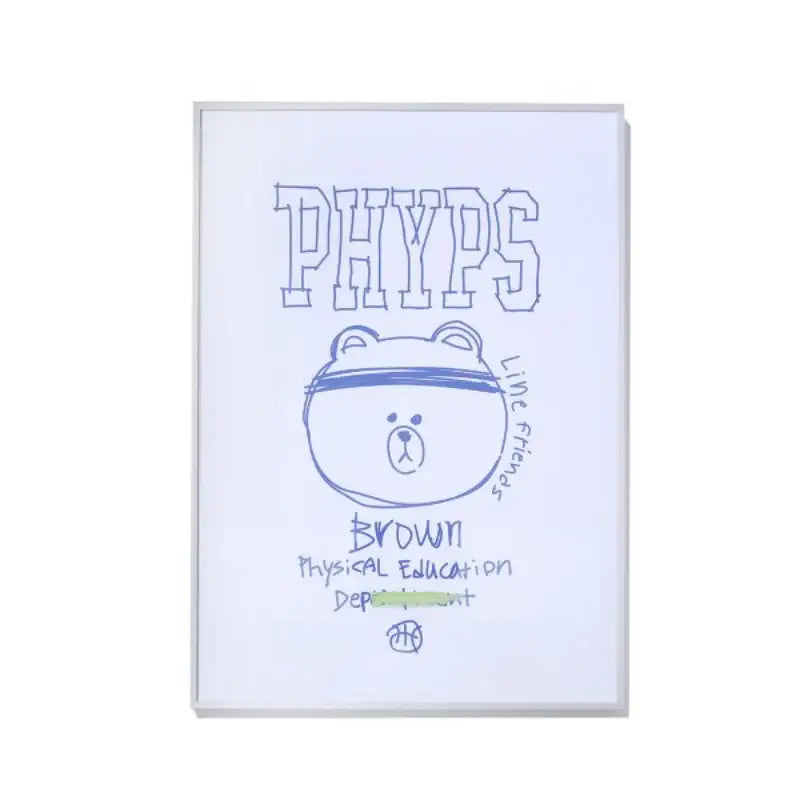 Brown x Phyps - Physical Education Department Artwork Poster - Phyps - Posters - Harumio