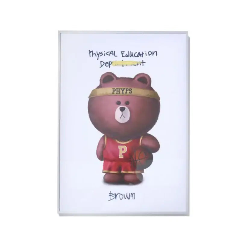 Brown x Phyps - Physical Education Department Artwork Poster - Phyps - Posters - Harumio