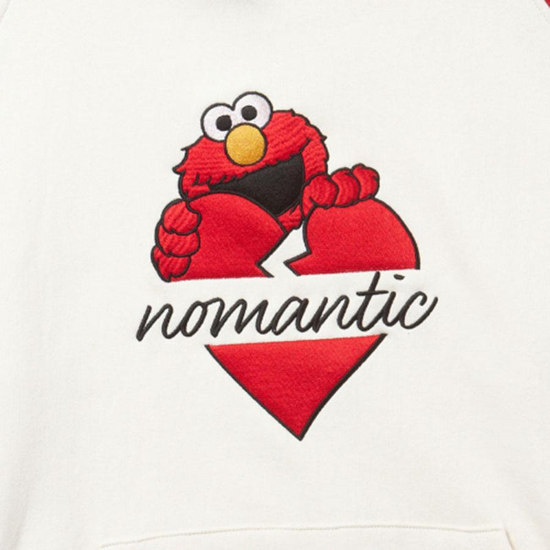Beyond Closet x Sesame Street - Elmo Heart Hoodie T-shirt - Red