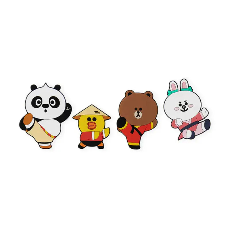 LINE FRIENDS x Kung Fu Panda - Silicone Magnet Set - LINE FRIENDS - Magnets - Harumio