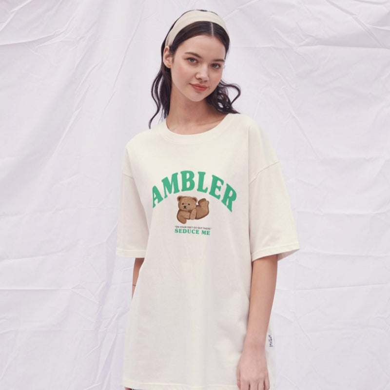 Ambler - Sliding Bear Unisex Overfit T-shirt