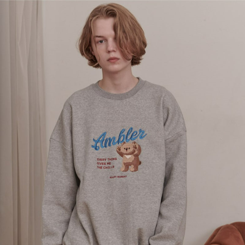 Ambler - The Chill Bear Unisex Overfit Sweatshirt