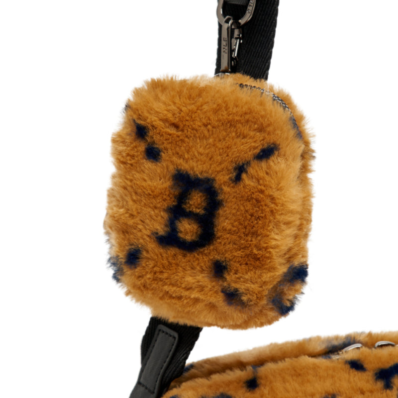 MLB Korea - Diamond Monogram Fur Crossbody Bag