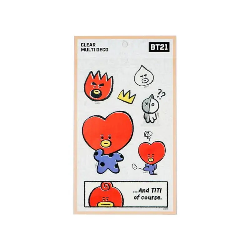 BT21 - Multi-Deco Sticker - LINE FRIENDS - Sticker - Harumio