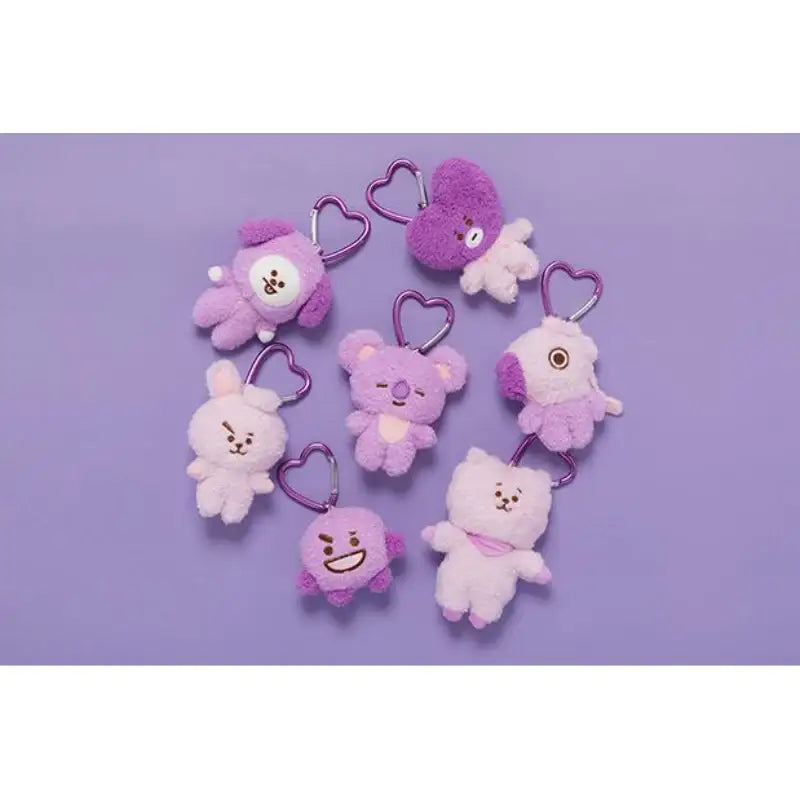 BT21 - Bag Charm Doll Purple Edition - LINE FRIENDS - Keyring - Harumio