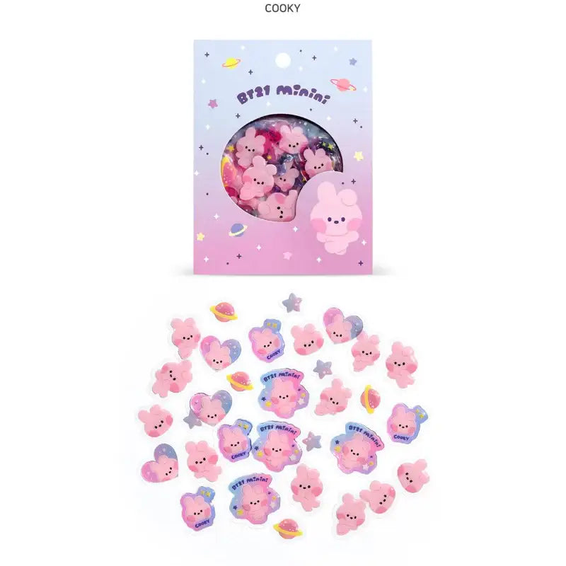 BT21 - Minini Flake Sticker Pack - LINE FRIENDS - Sticker - Harumio