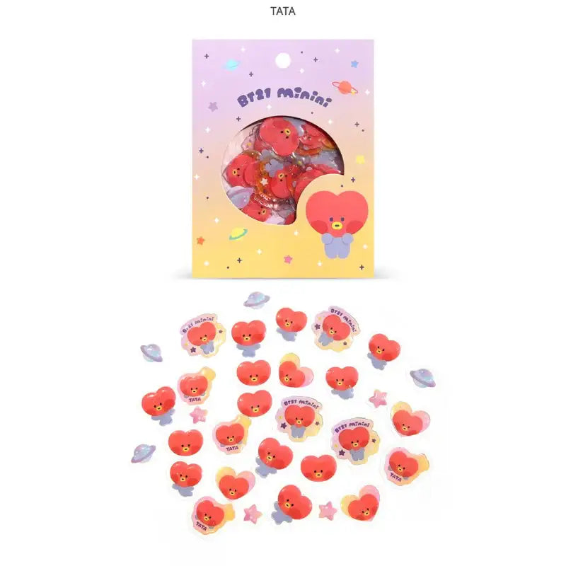BT21 - Minini Flake Sticker Pack - LINE FRIENDS - Sticker - Harumio