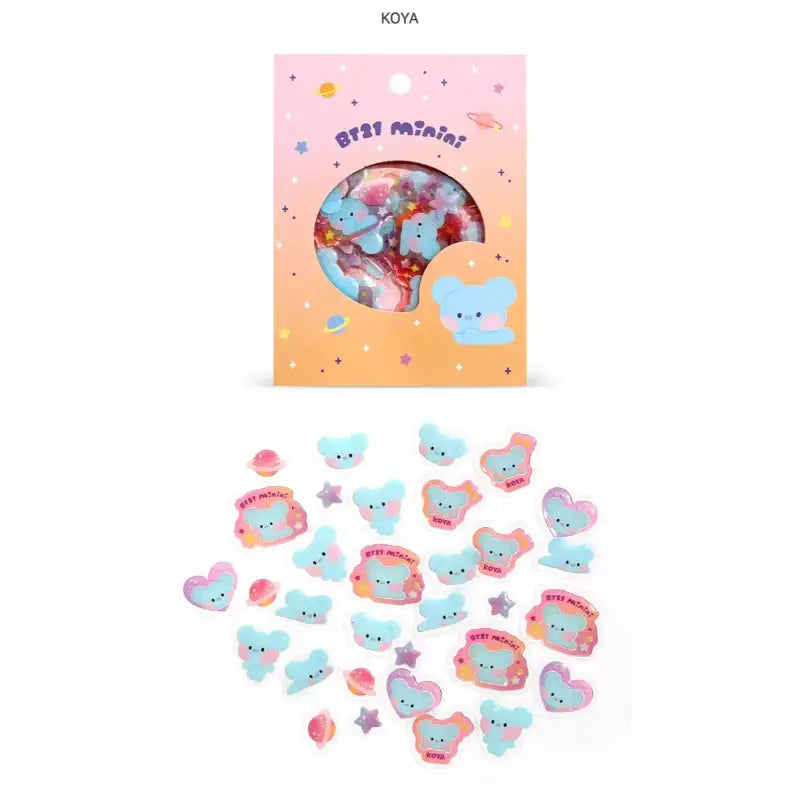 BT21 - Minini Flake Sticker Pack - LINE FRIENDS - Sticker - Harumio