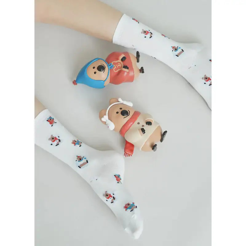 Dinotaeng - Marshville Snow Angel Single Socks - Dinotaeng - Socks - Harumio