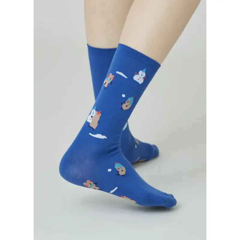 Dinotaeng - Marshville Snow Fight Single Socks - Dinotaeng - Socks - Harumio