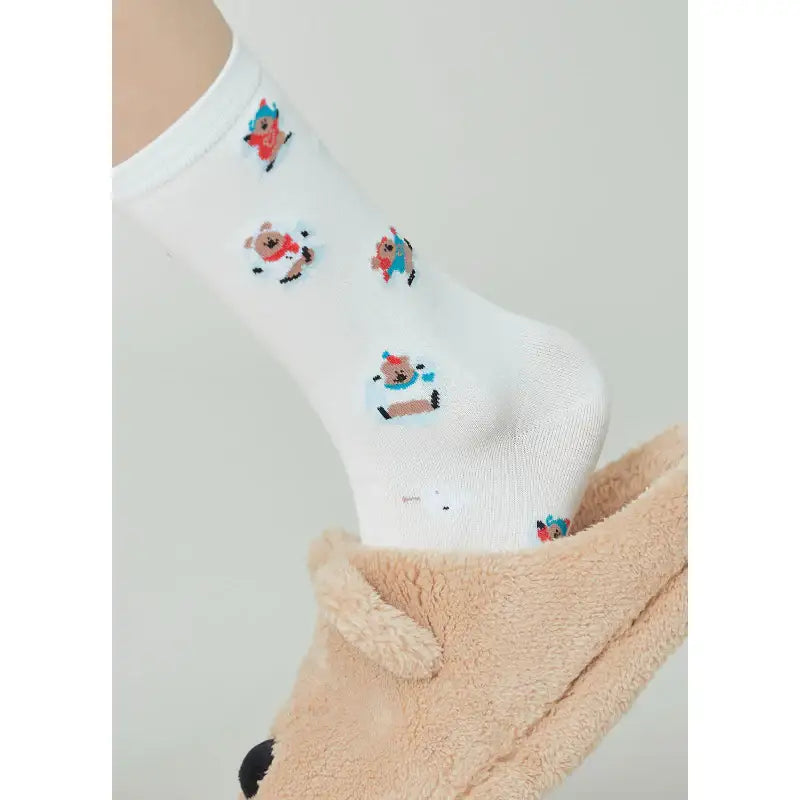 Dinotaeng - Marshville Snow Angel Single Socks - Dinotaeng - Socks - Harumio