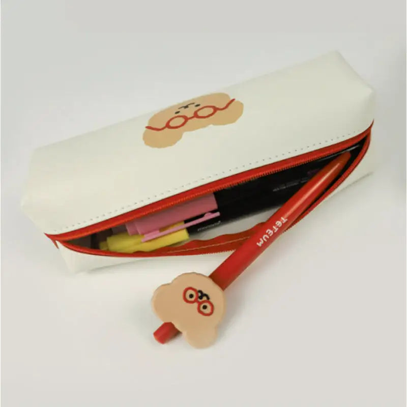 Teteum - Tong Tong Red Pencil Case - Teteum - Pencil Case - Harumio