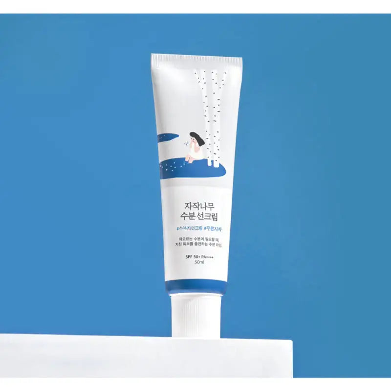 Olive Young - Round Lab Birch Juice Moisture Sun Cream + Soothing Pads - Olive Young - Sun Cream - Harumio