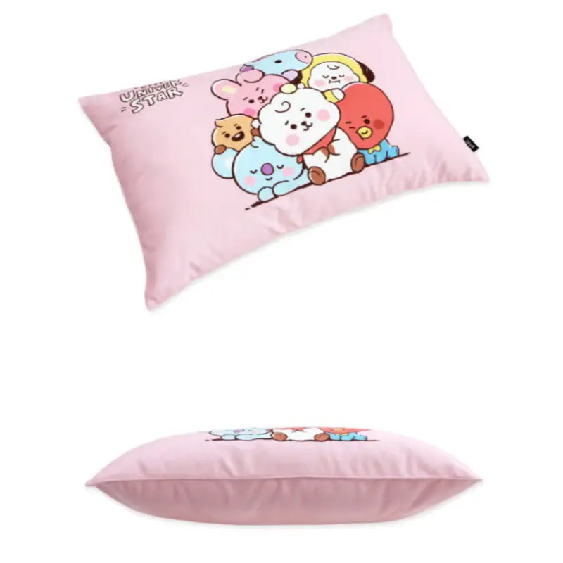 NARA HOME DECO X BT21 - Winter Bedding Sketch Pillow Cover - NARA HOME DECO - Pillow Cover - Harumio