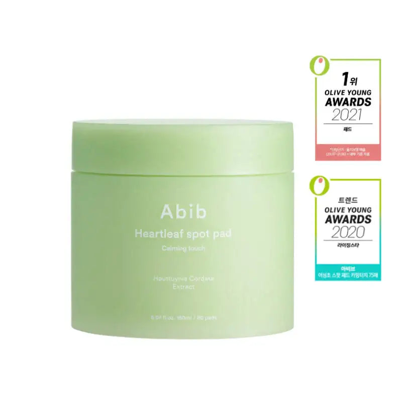 Olive Young - Abib Heartleaf Spot Pad Calming Touch + Refill - Olive Young - Cleansing Pad - Harumio