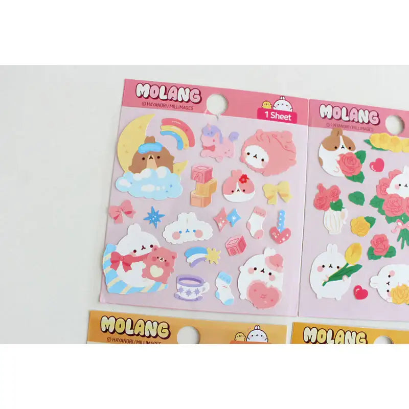 Molang - Diary Deco Stickers - Molang - Decorative Stickers - Harumio