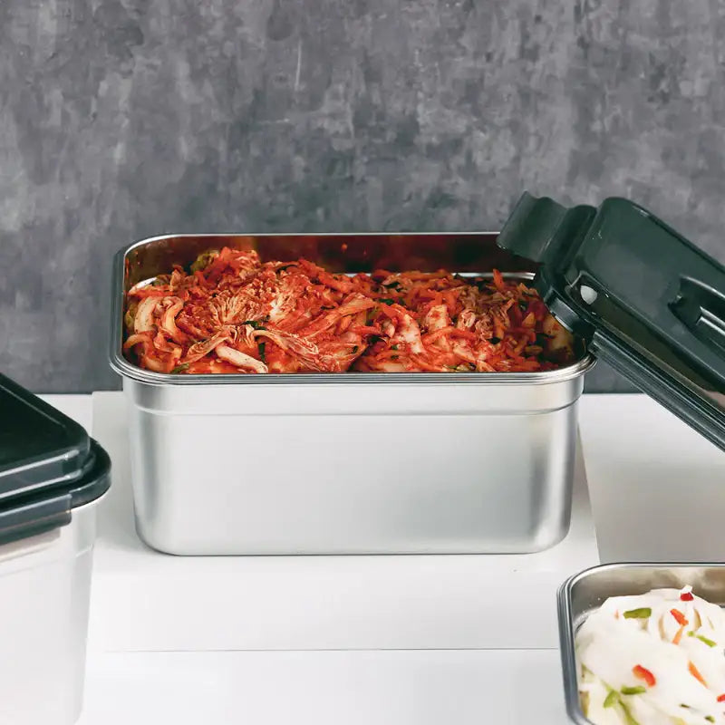 Neoflam - Staineless Steel Kimchi Container Set Of 3 - Neoflam - Food Container - Harumio