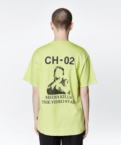 Sleazy Corner - CH-02 Media T-shirt - Yellow Green