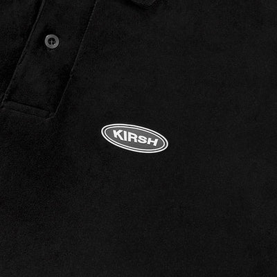 Kirsh - Long Sleeved Velour Collar Shirt - Black