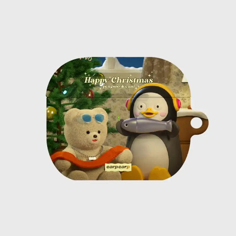 Earpearp x Pengsoo - Christmas Present AirPods Hard Case (Brown) - Earpearp x Pengsoo - AirPods Case - Harumio