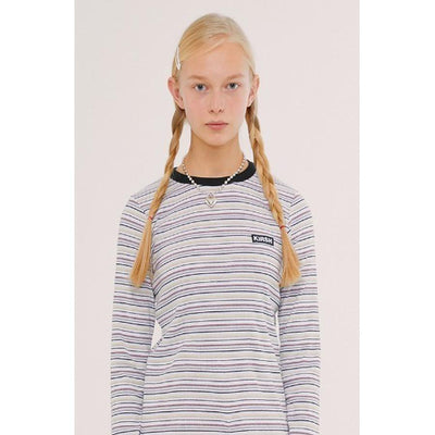 Kirsh - Long Sleeve Stripe T-Shirt - Pastel