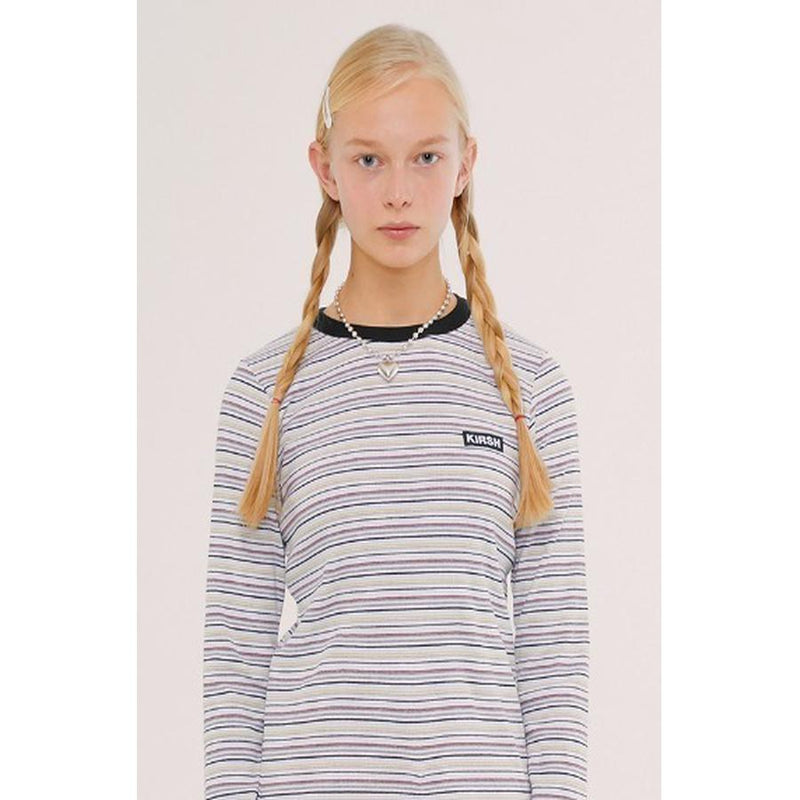 Kirsh - Long Sleeve Stripe T-Shirt - Pastel