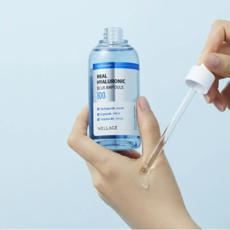 Olive Young - Wellage Real Hyaluronic Blue Ampoule Special Set - Olive Young - Serum - Harumio
