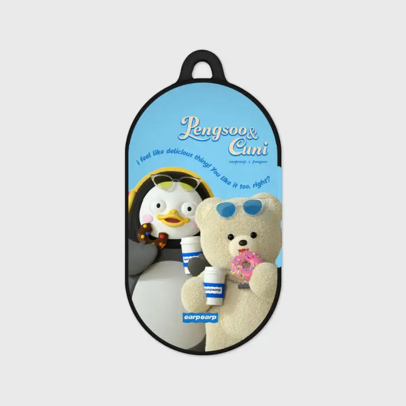 Earpearp x Pengsoo - Coffee and Donut Buds & Buds Plus Hard Case (Sky Blue) - Earpearp x Pengsoo - Buds Hard Case - Harumio