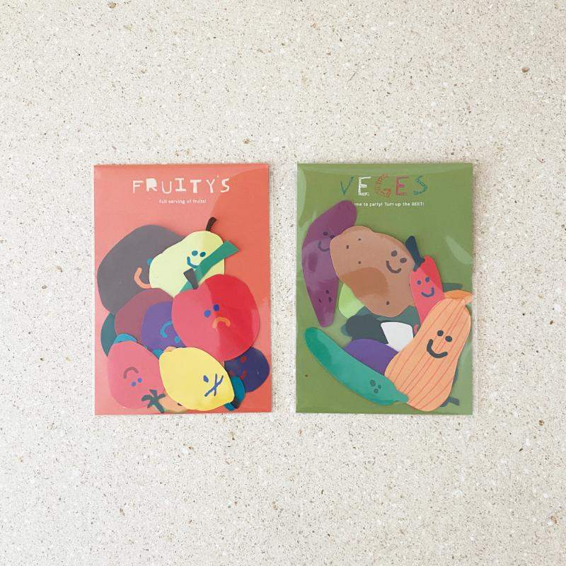 Dinotaeng - Veges & Fruity's Sticker Pack - Dinotaeng - Sticker - Harumio