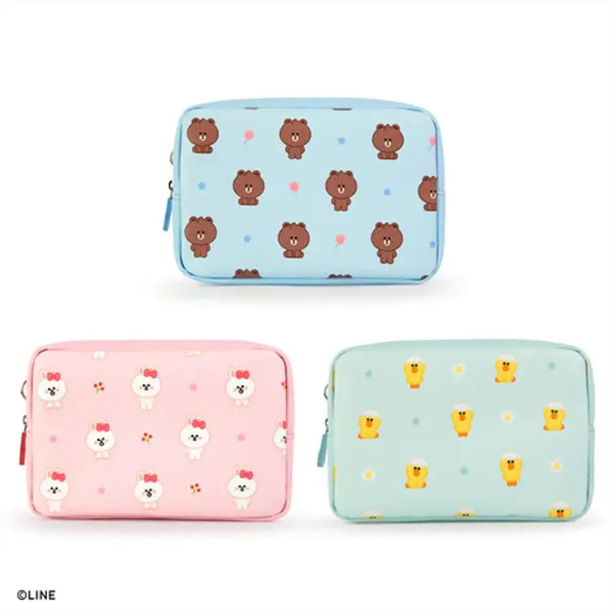 Monopoly x LINE - Brown and Friends - Mini Cable Pouch - Monopoly - Accesories - Harumio