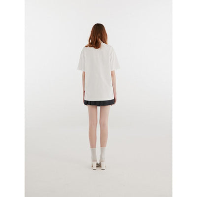 Kirsh - Glitter Rainbow Logo T-Shirt - White