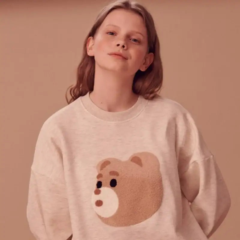 Bellygom x Ambler - Bellygom Face Unisex Overfit Sweatshirt - Bellygom x Ambler - Sweatshirt - Harumio