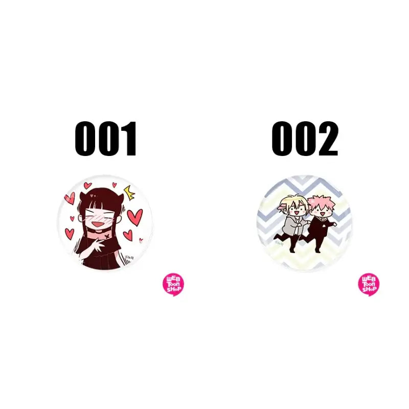 Excuse Me, but the World Will Be Gone for a While - Round Pin Button Set - Webtoon Shop - Pin Buttons - Harumio