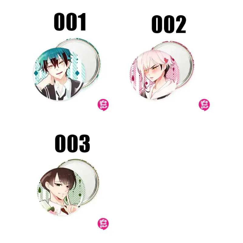 Excuse Me, but the World Will Be Gone for a While - White Day Round Pin Mirror - Webtoon Shop - Mirrors - Harumio