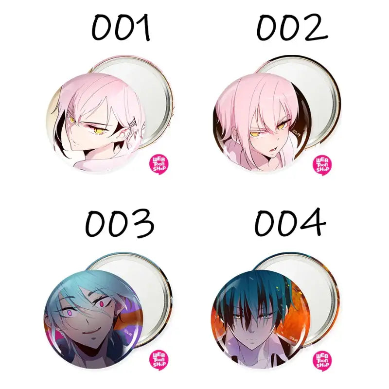 Excuse Me, but the World Will Be Gone for a While - Round Pin Mirror - Webtoon Shop - Mirrors - Harumio